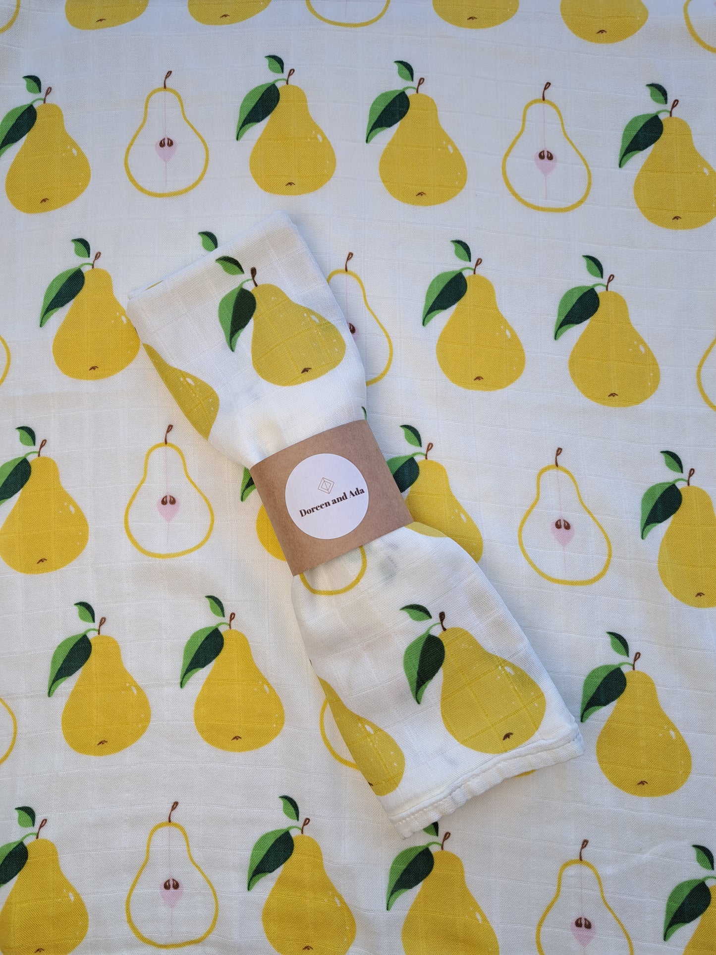 Pear Muslin Square