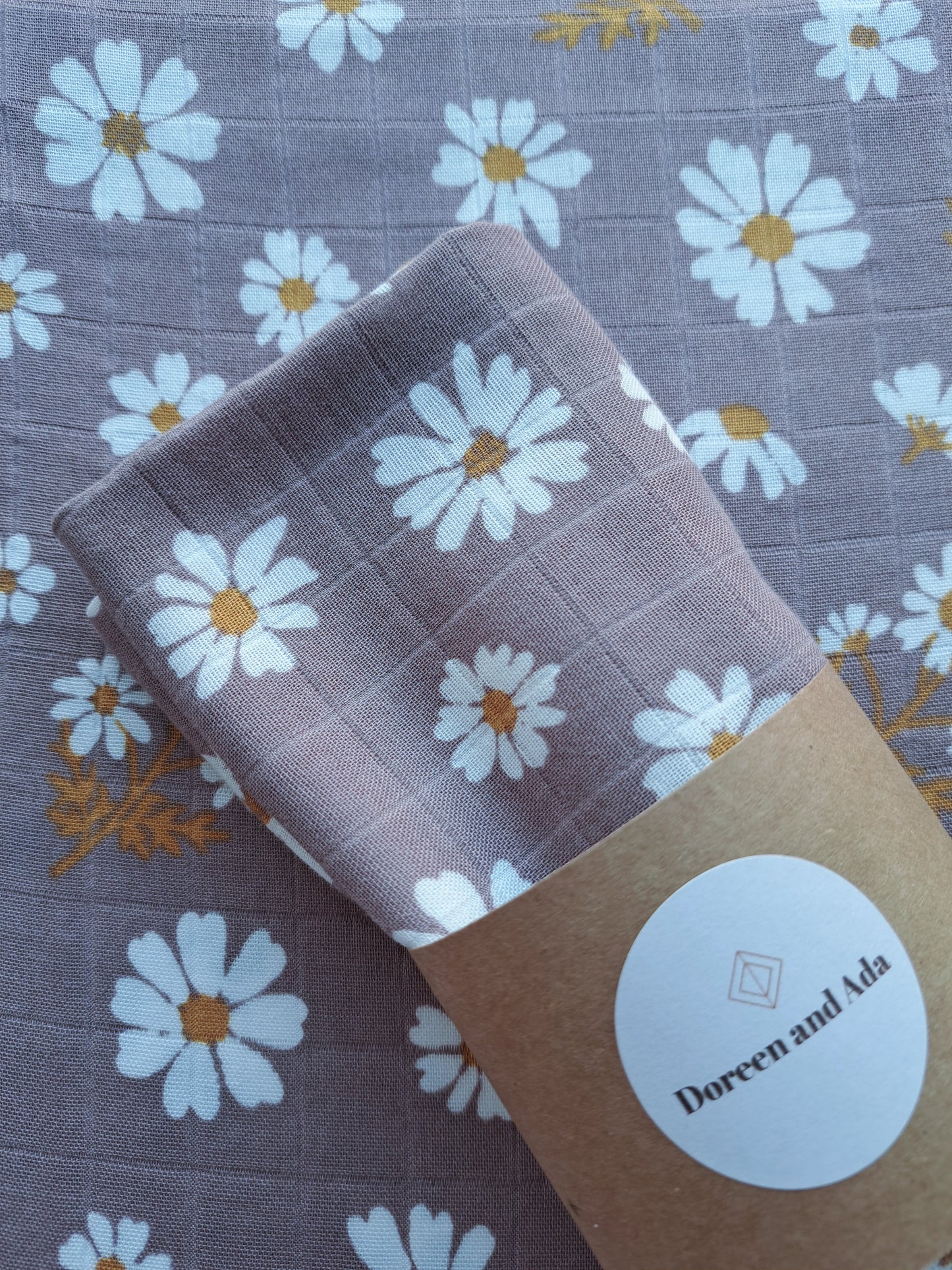 Lavender Haze Floral Muslin Square