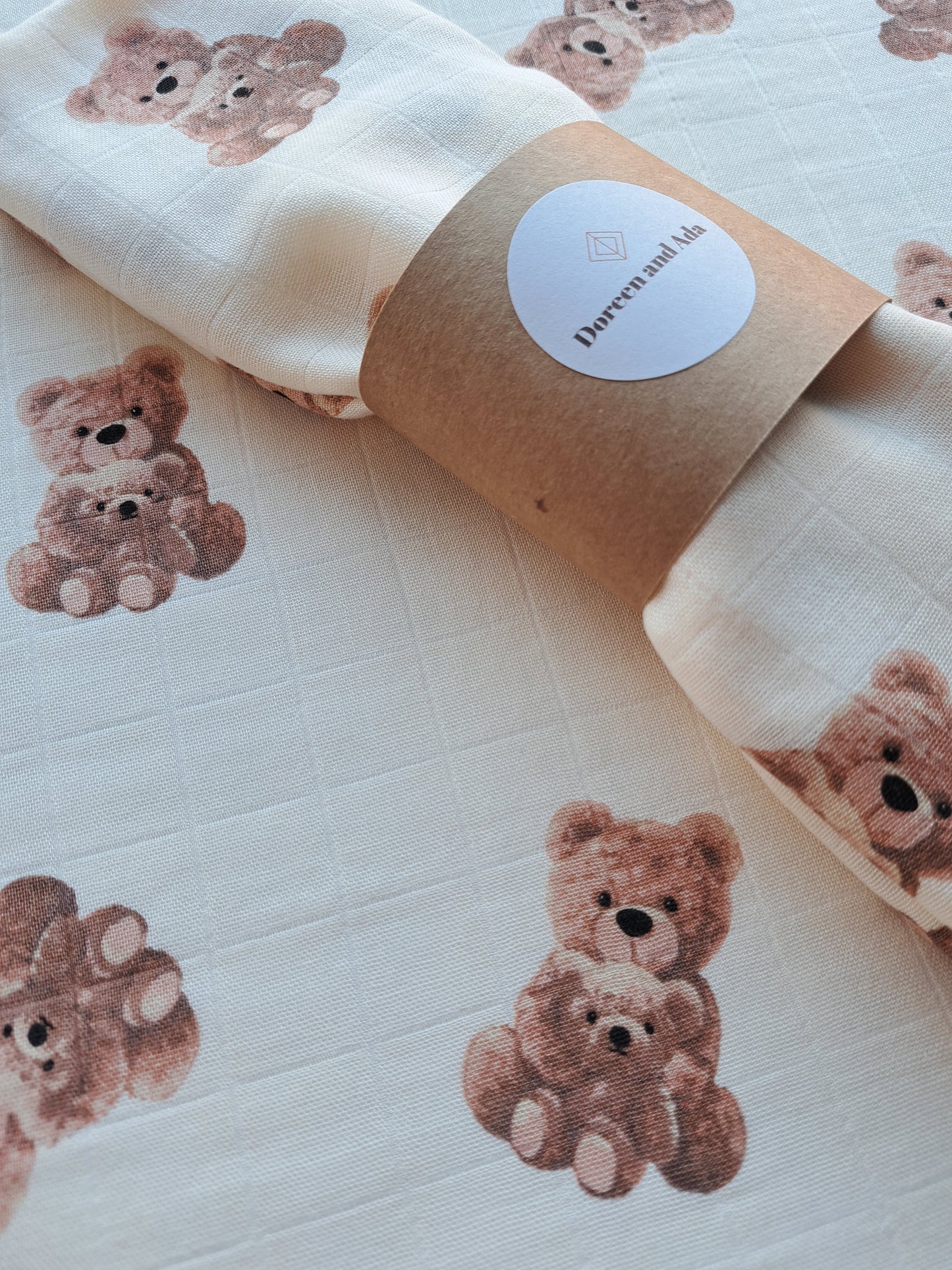 Teddy Bear Muslin Square