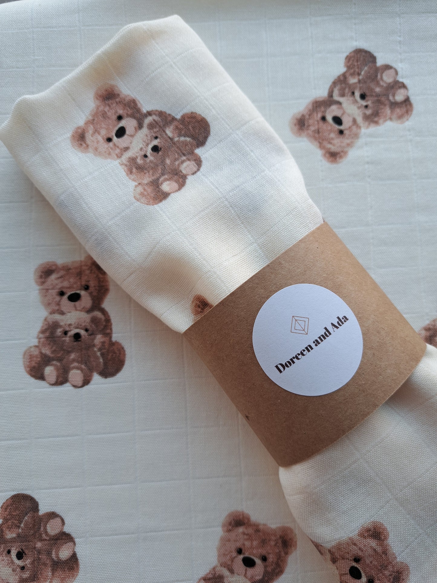 Teddy Bear Muslin Square