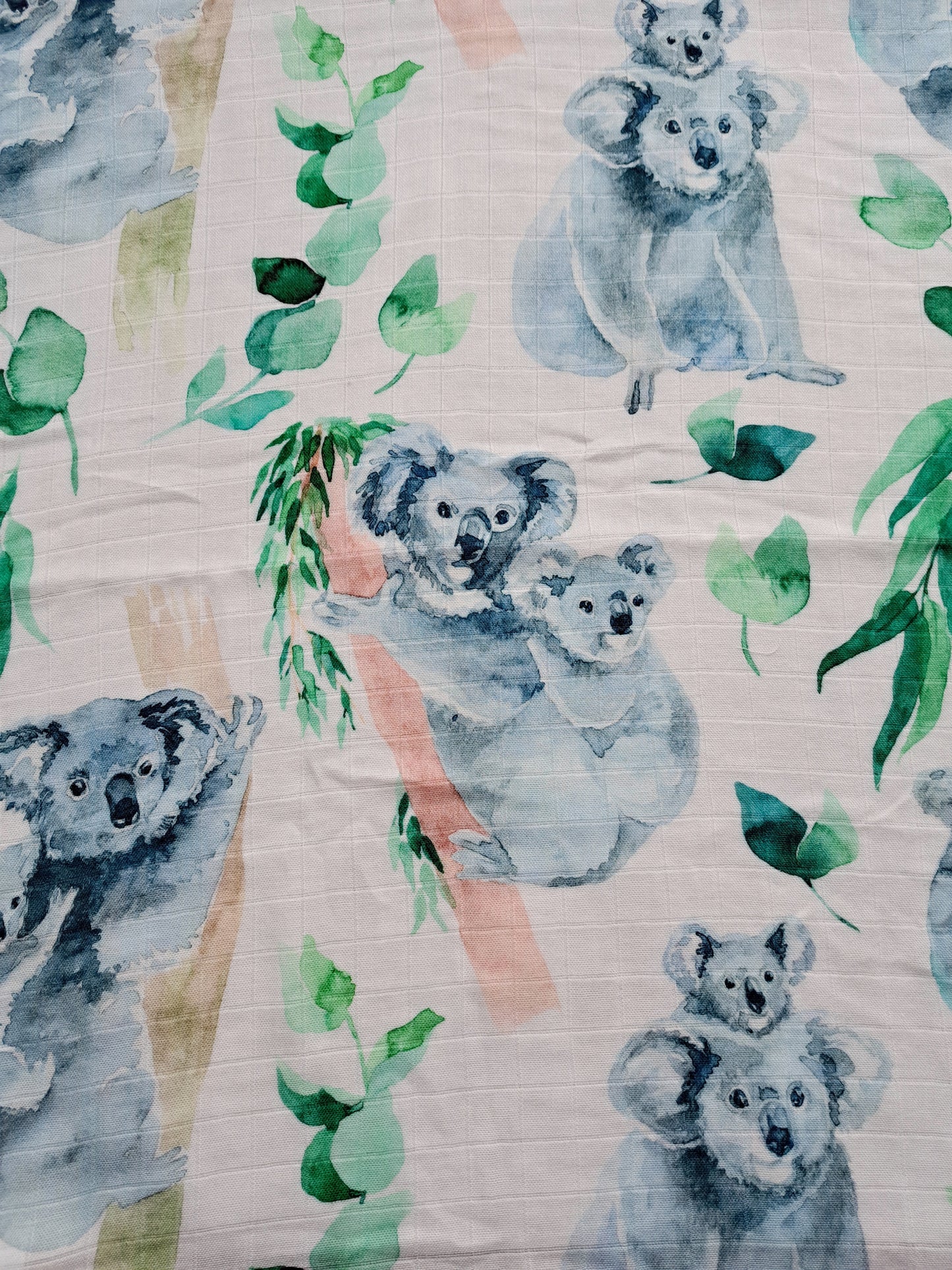 Koala and Eucalyptus Muslin Square