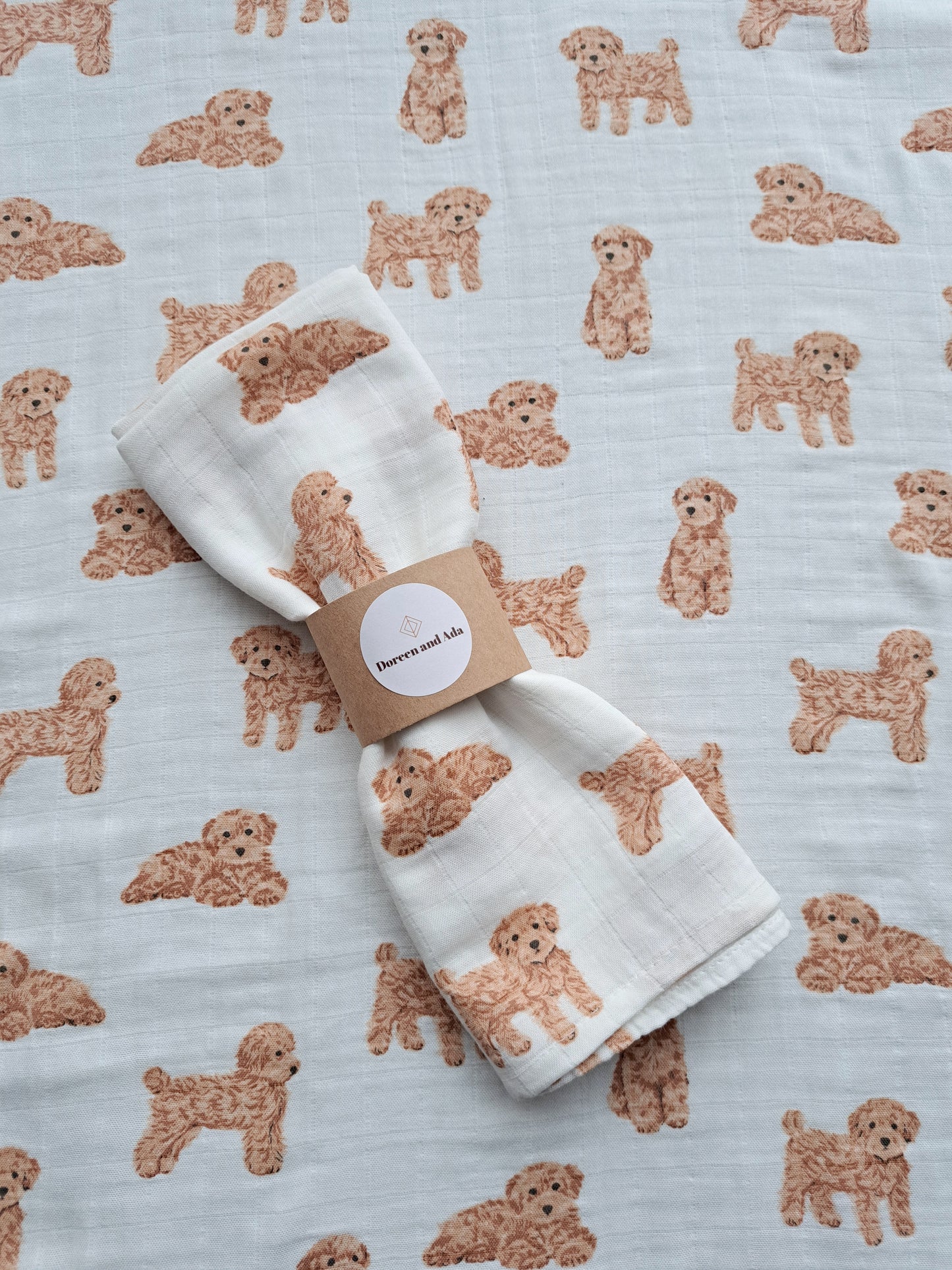 Cockerpoo / Cavapoo Dog Muslin Square