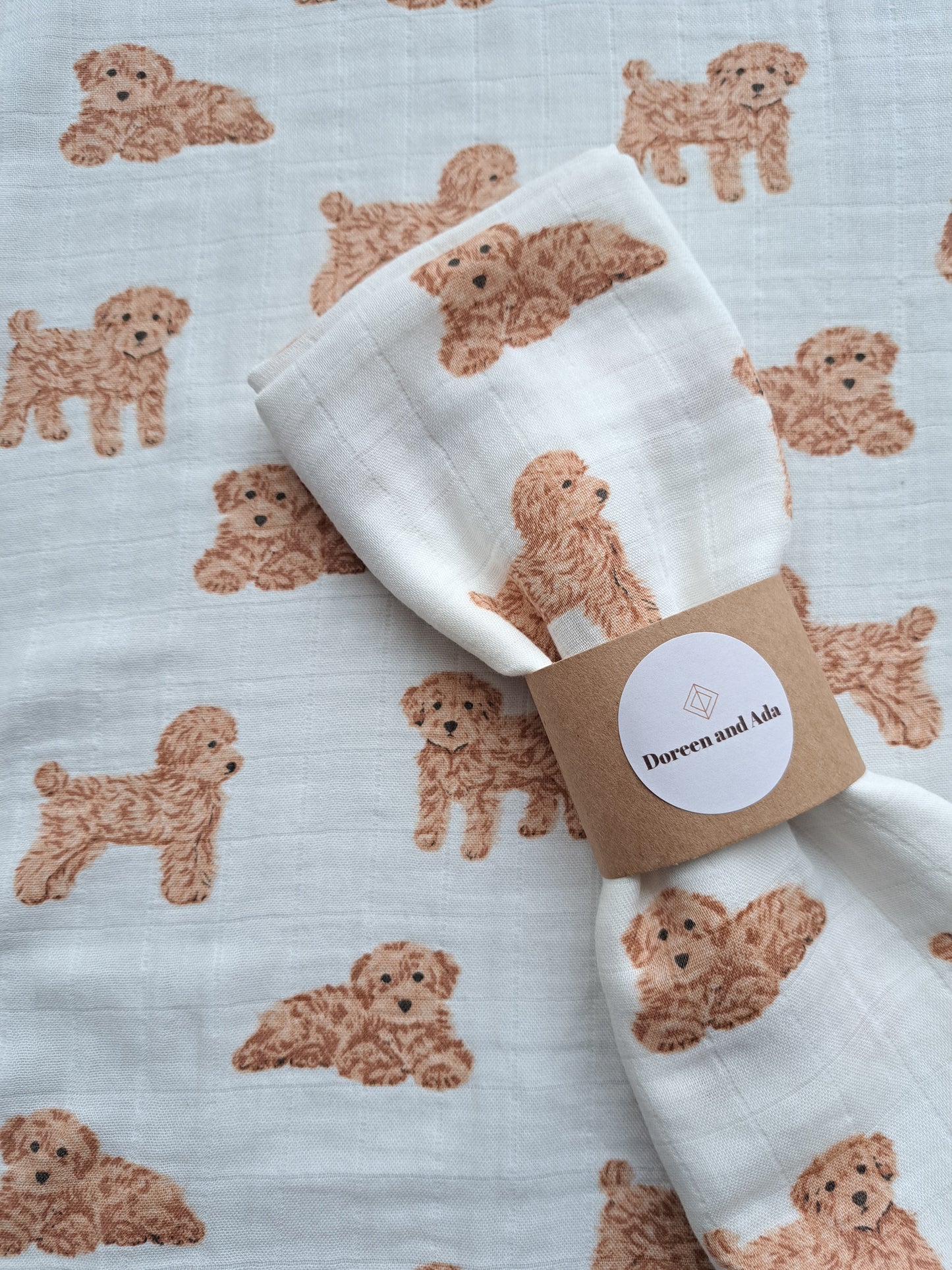 Cockerpoo / Cavapoo Dog Muslin Square