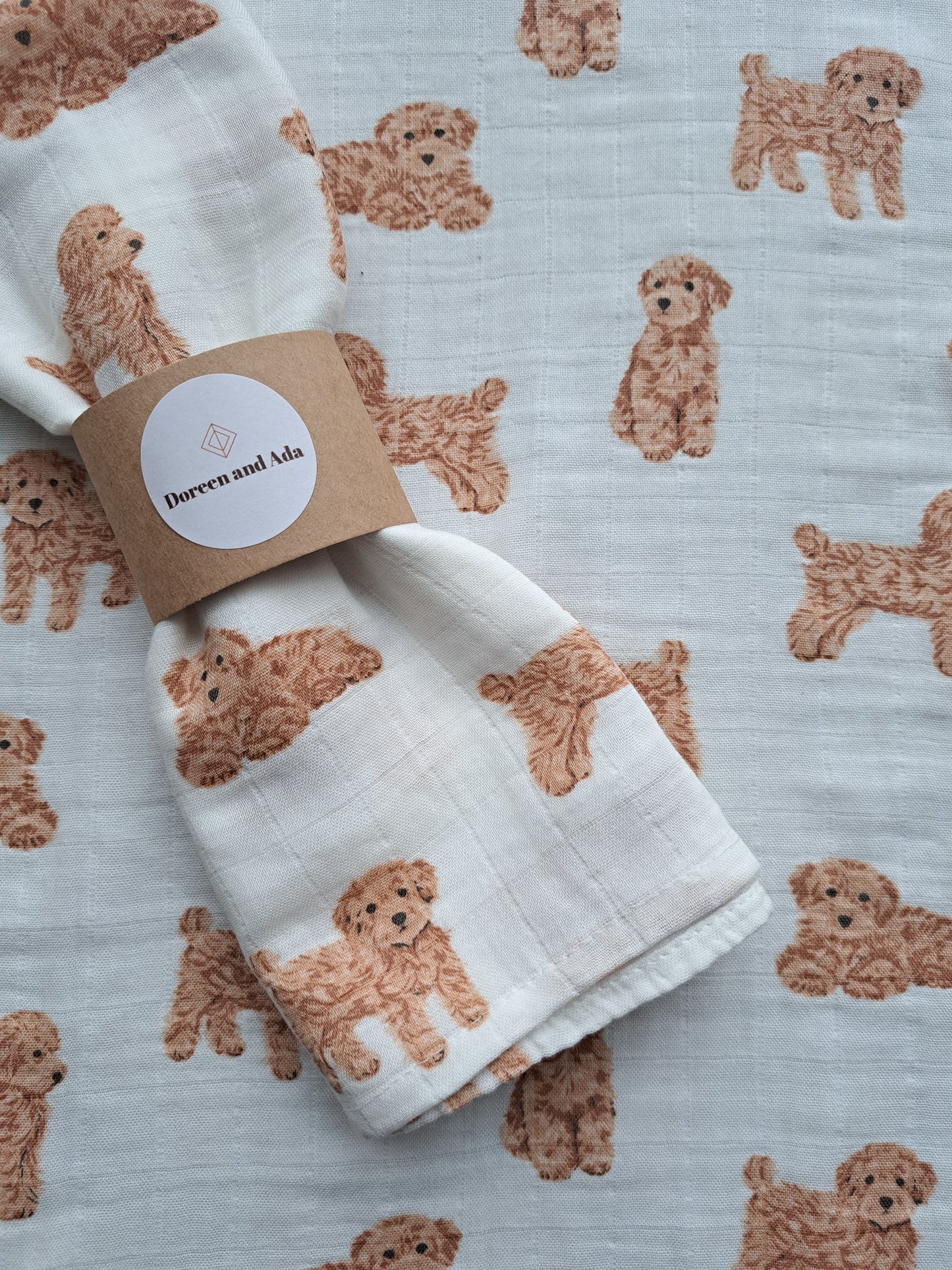 Cockerpoo / Cavapoo Dog Muslin Square