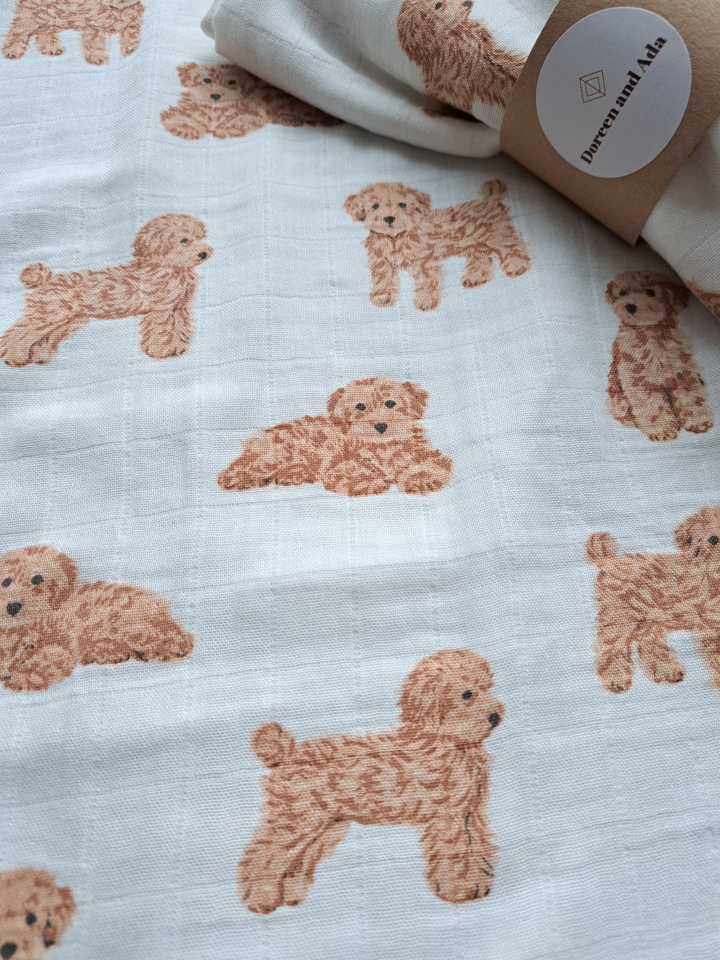 Cockerpoo / Cavapoo Dog Muslin Square