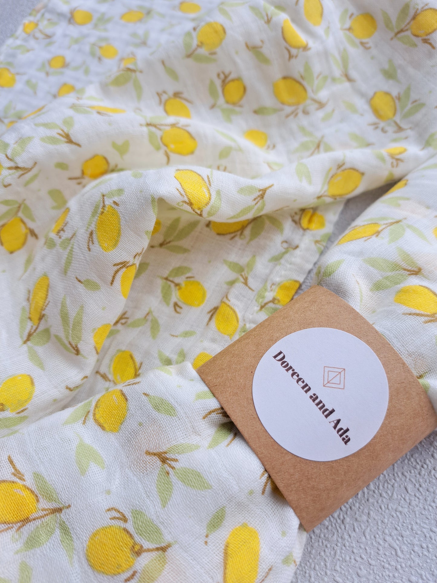 Lemon Muslin Square