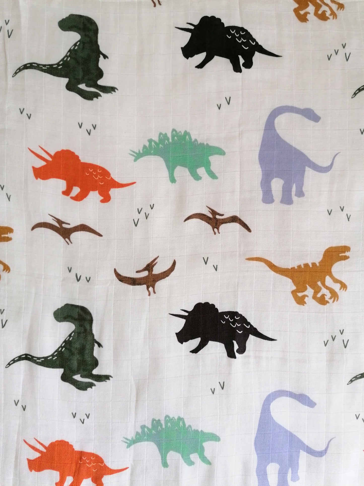 Dinosaur Muslin Square