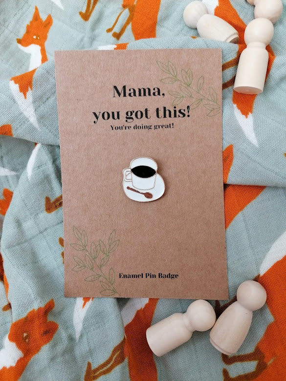 Mama Positivity Enamel Pin Badges