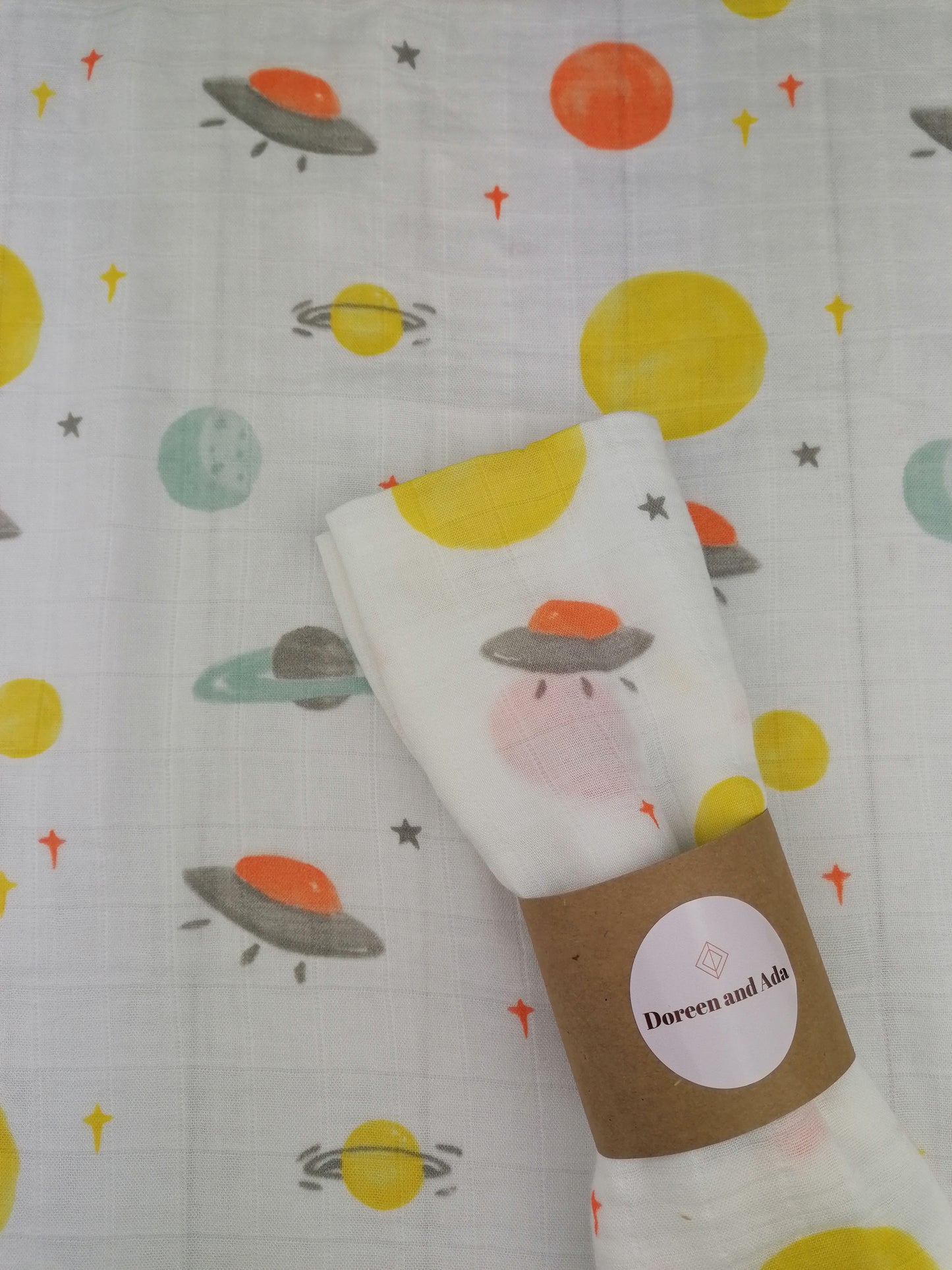 Solar System Muslin Square