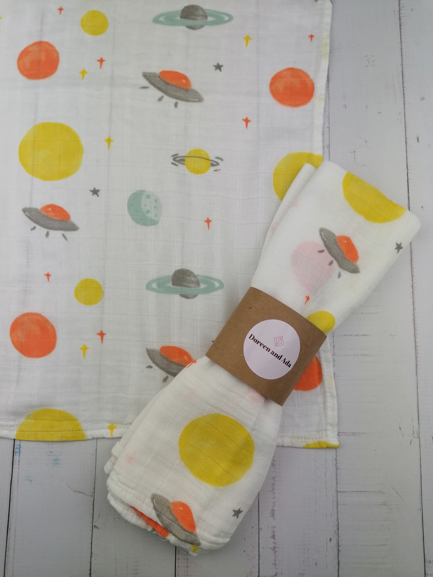 Solar System Muslin Square