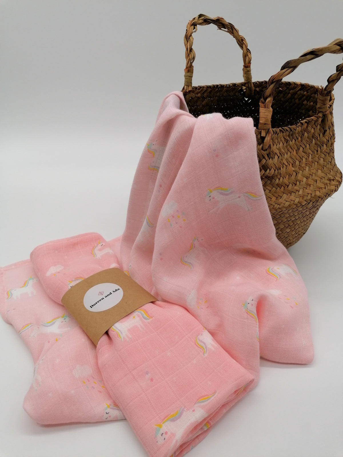 Unicorns and Rainbows Muslin Square – view 4