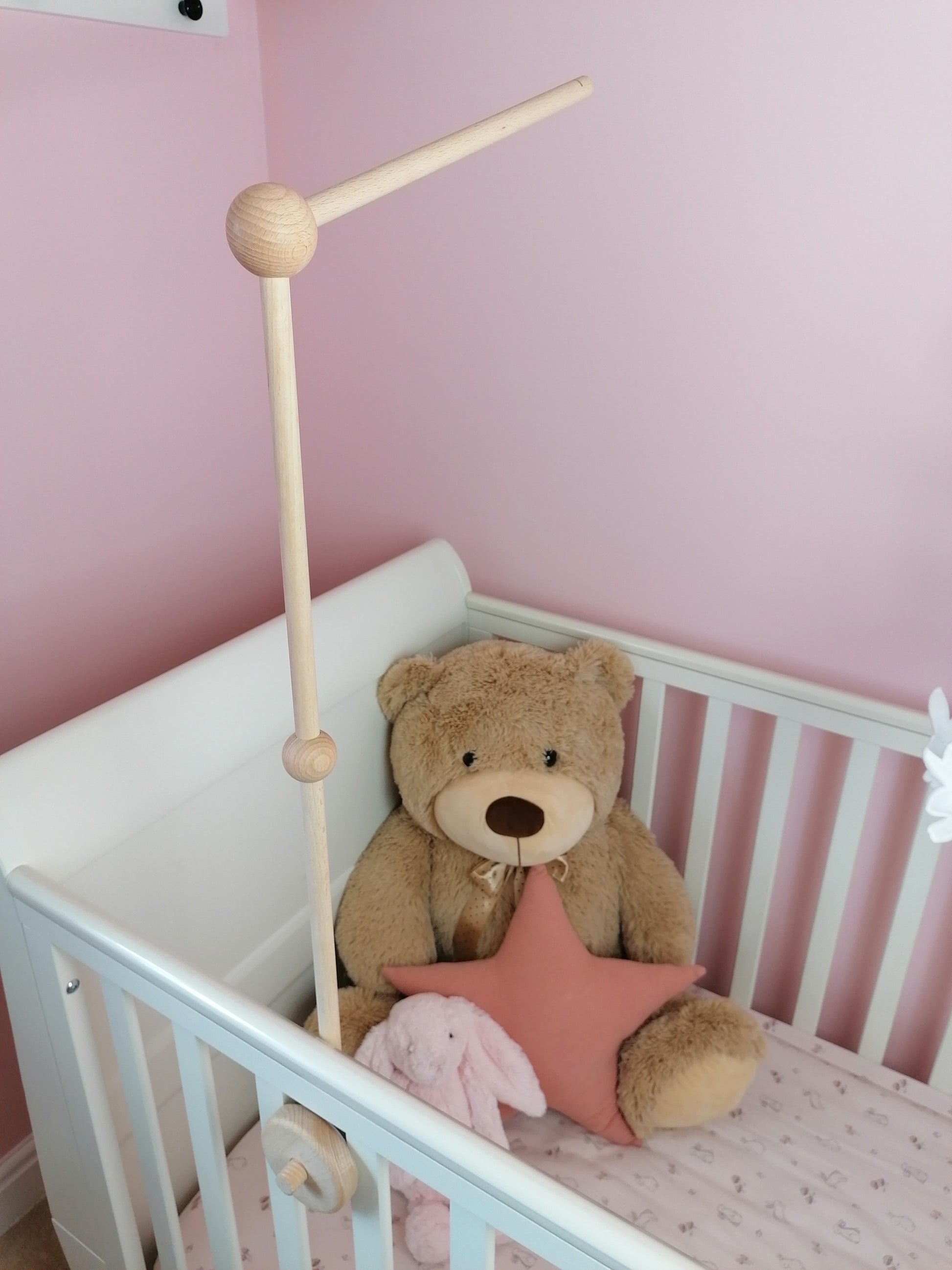Baby Bed Wooden Mobile Arm, Baby Mobile Stand, Baby Mobile