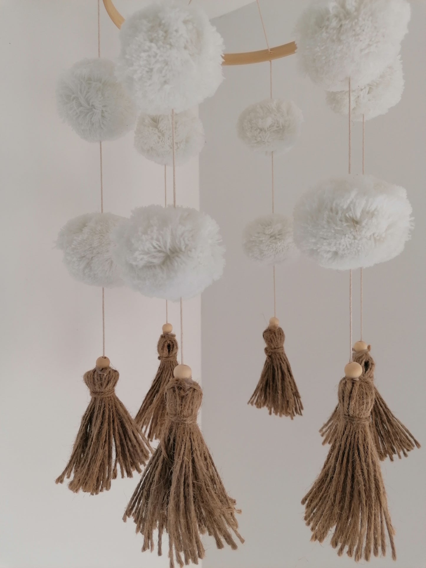 Gender Neutral Pom Pom Cot Mobile