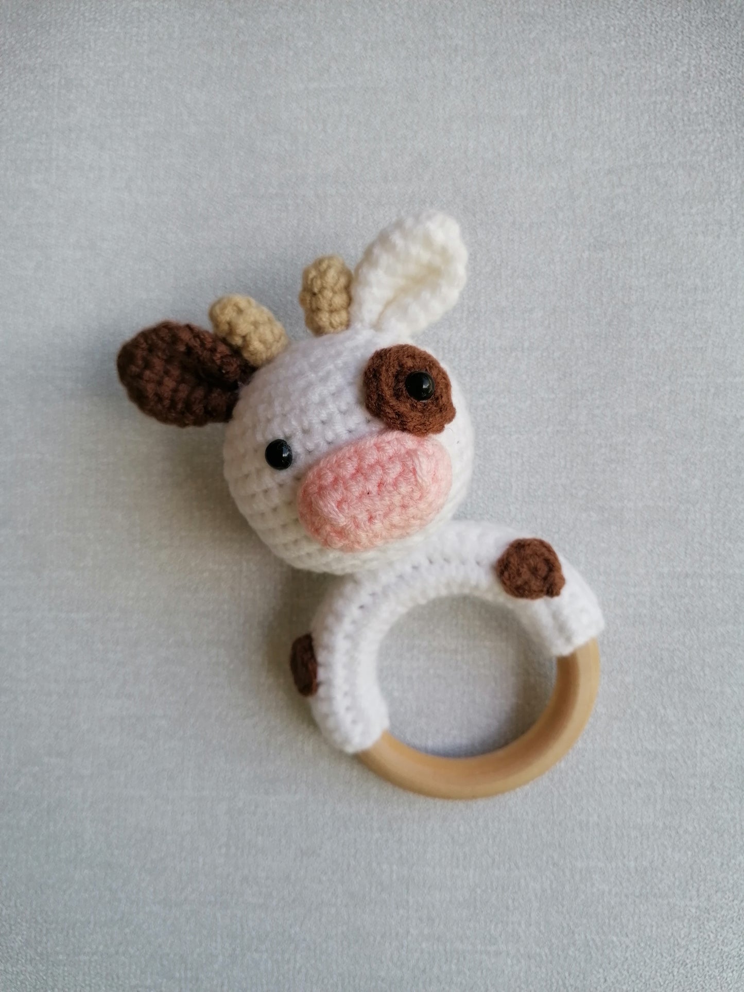 Cow Teether Rattle