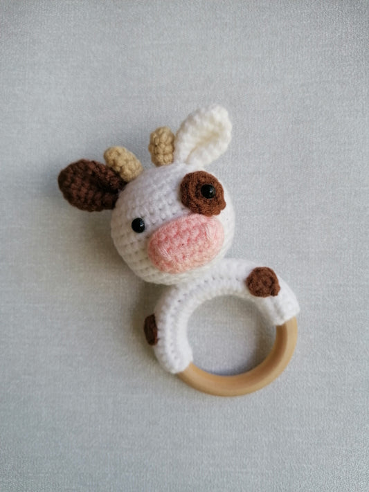 Cow Teether Rattle