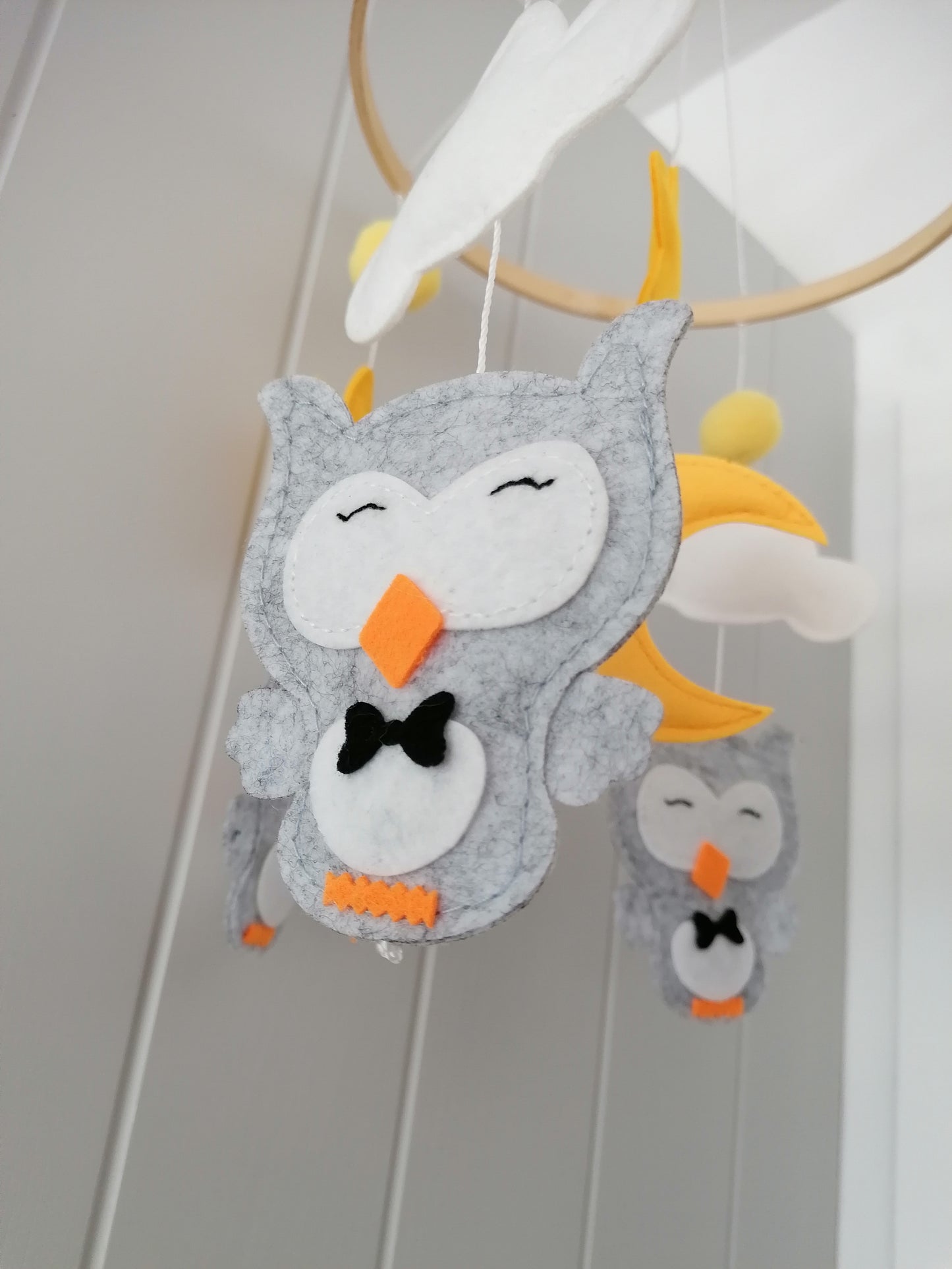 Mr and Mrs Owl Cot Mobile