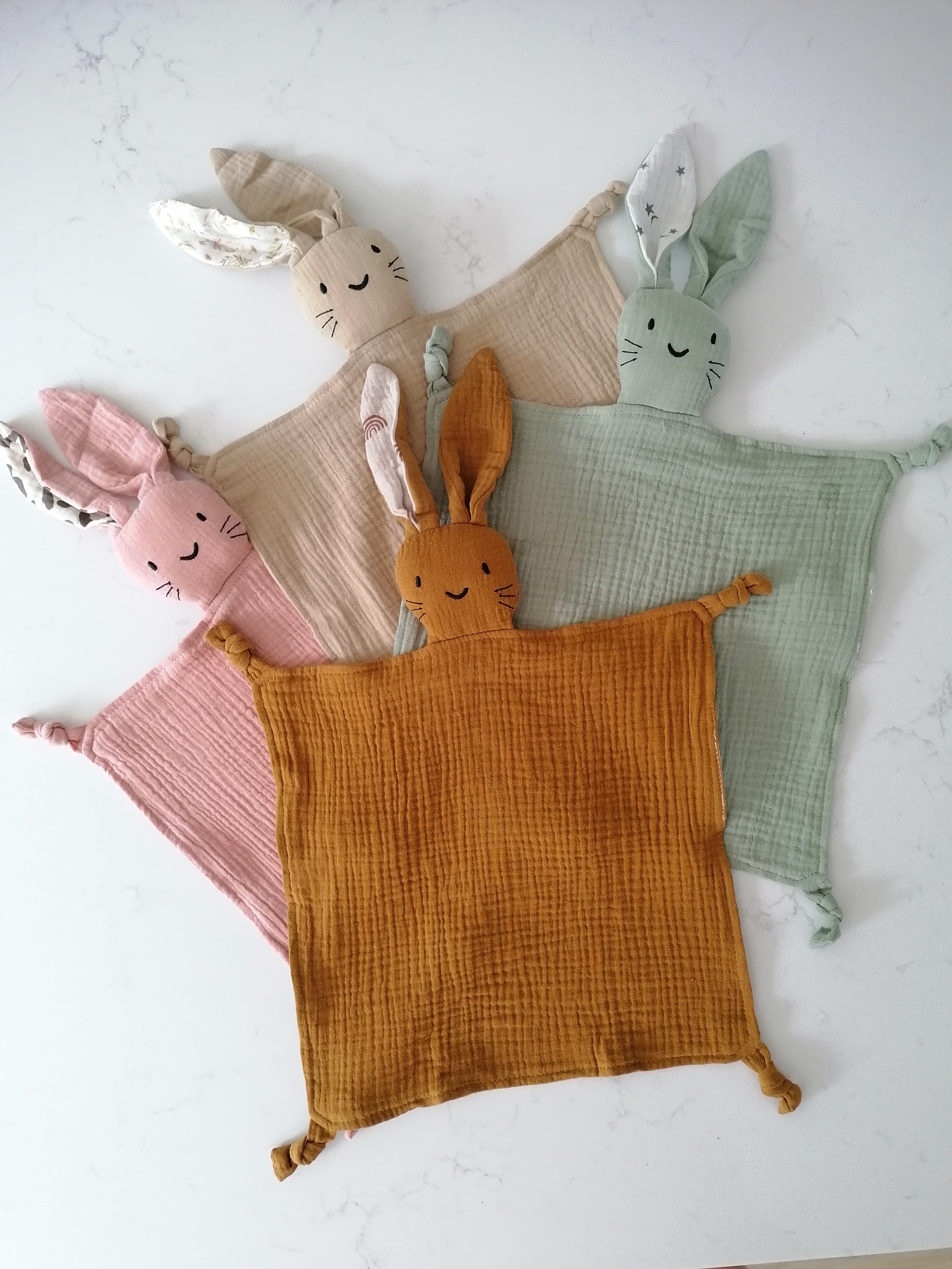 Pattern rabbit bunny comforter baby security blanket