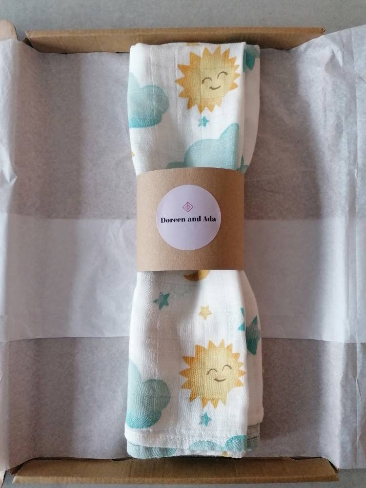 Sun, Star and Moon Muslin Square