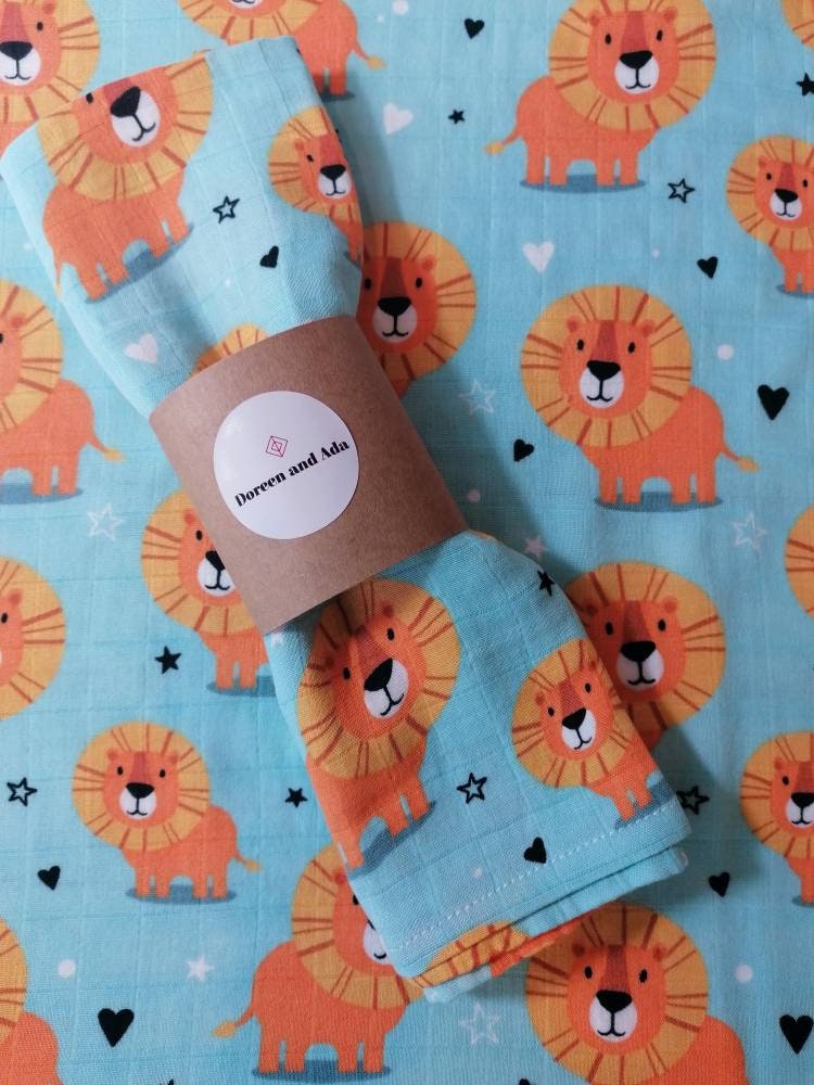 Lion Muslin Square