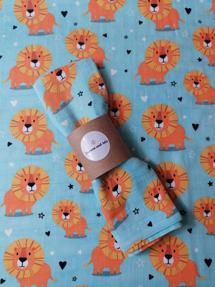 Lion Muslin Square