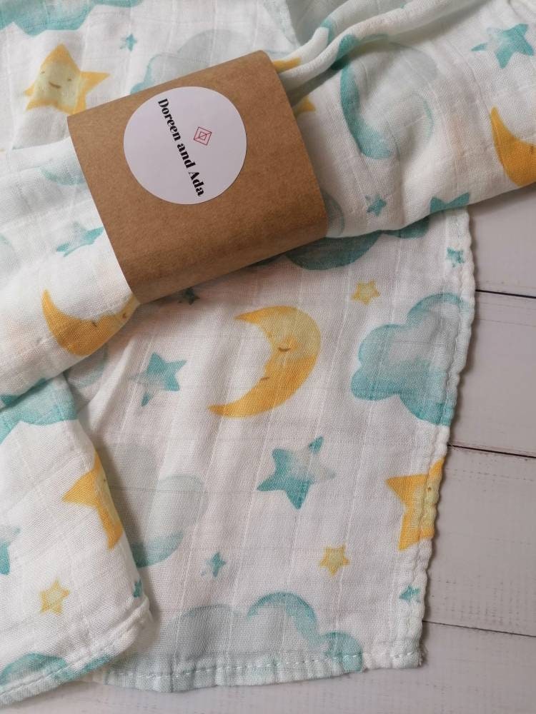 Sun, Star and Moon Muslin Square
