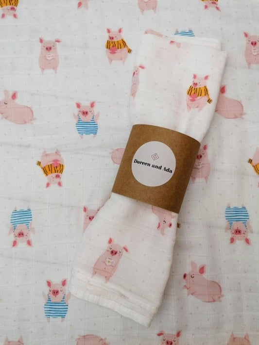 Pig Muslin Square