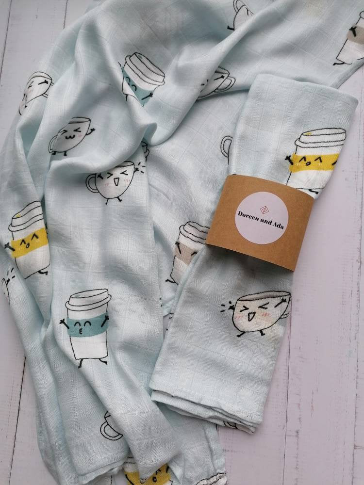 Coffee Cup Muslin Square