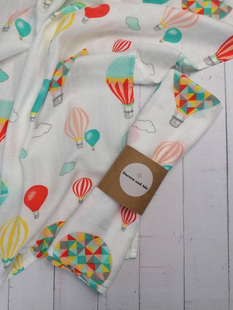 Hot Air Balloon Muslin Square