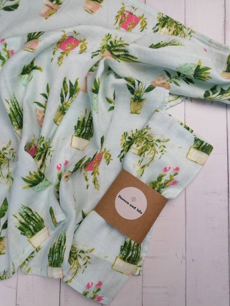 Houseplant Muslin Square