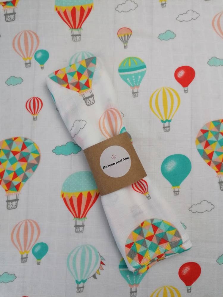 Hot Air Balloon Muslin Square