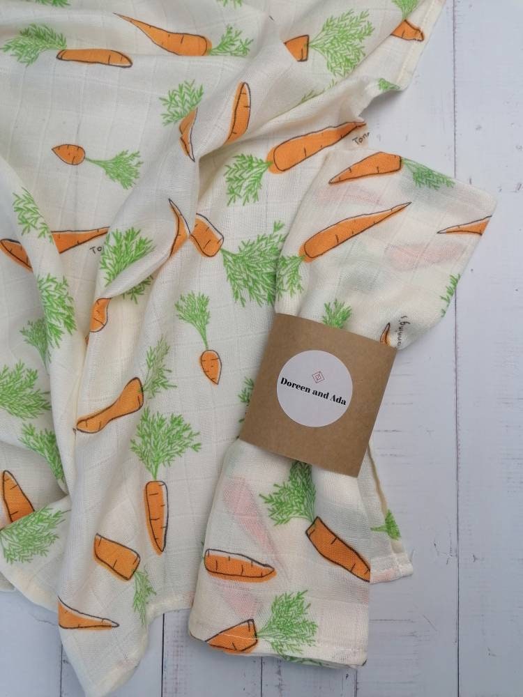 Carrot Muslin Square