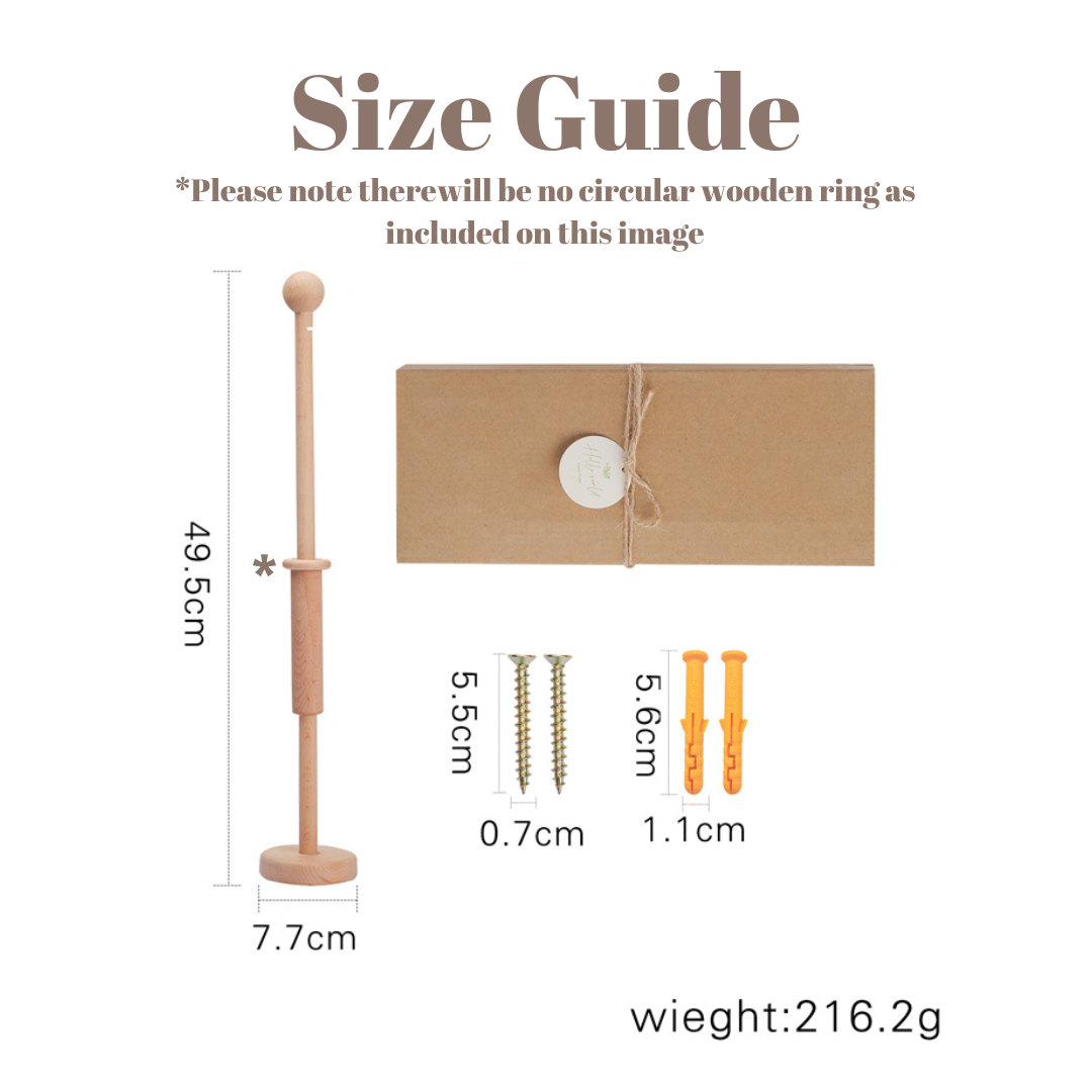 Wooden Baby Mobile Wall Bracket